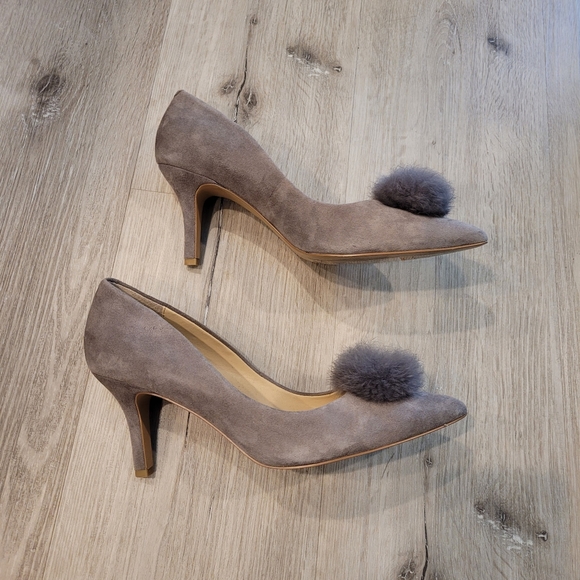 Charles by Charles David Pom Pom Pointed Toe Pump Heels - Picture 2 of 4